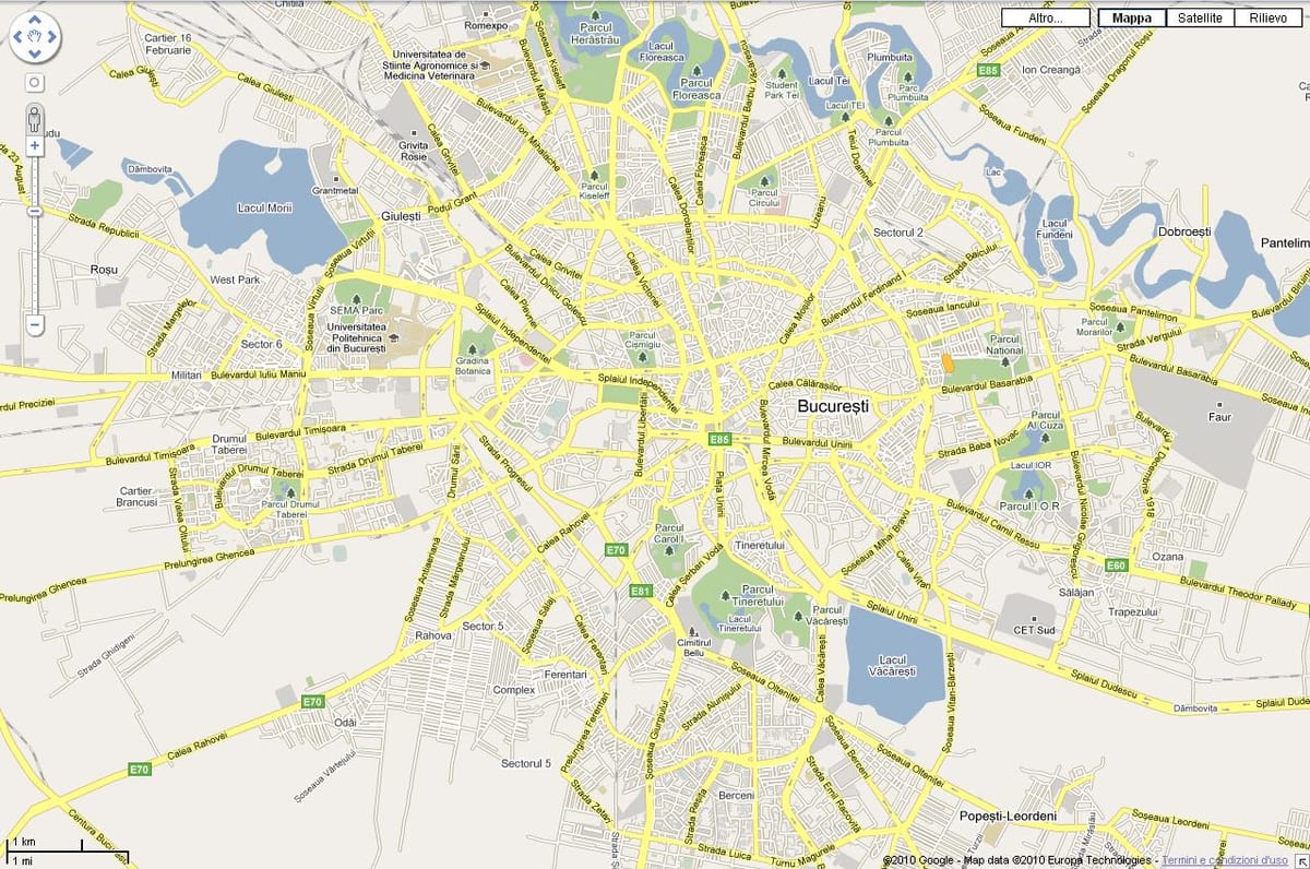 bucarest 지도